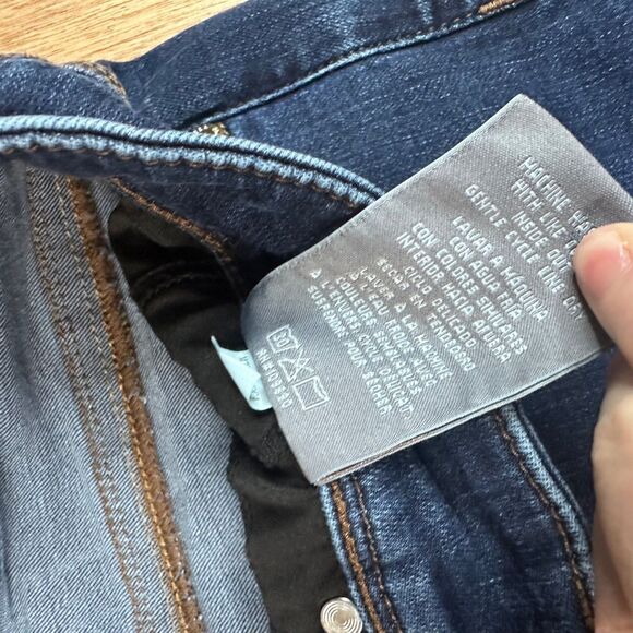 Melissa McCarthy Seven7 Jeans Women’s 16 Dark Wash Stretch Mid Rise Skinny - Picture 5 of 6